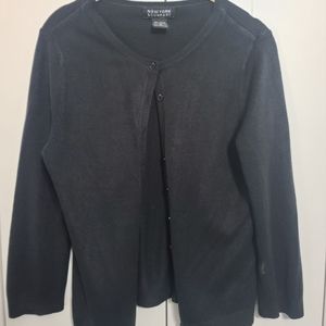 New York and company black cardigan size medium